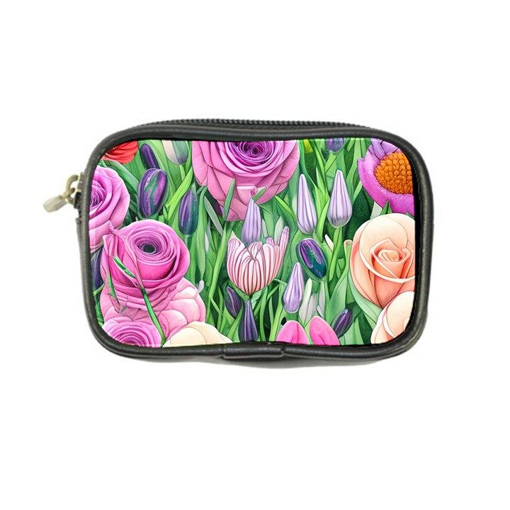 Classic Watercolor Flowers Coin Purse