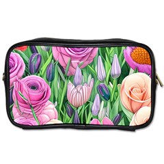 Classic Watercolor Flowers Toiletries Bag (two Sides) by GardenOfOphir