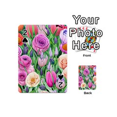 Classic Watercolor Flowers Playing Cards 54 Designs (mini) by GardenOfOphir