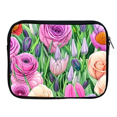 Classic Watercolor Flowers Apple Ipad 2/3/4 Zipper Cases by GardenOfOphir