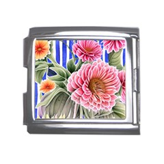 Choice Watercolor Flowers Mega Link Italian Charm (18mm) by GardenOfOphir