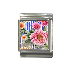 Choice Watercolor Flowers Italian Charm (13mm) by GardenOfOphir