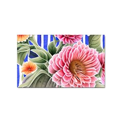 Choice Watercolor Flowers Sticker (rectangular) by GardenOfOphir