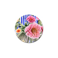 Choice Watercolor Flowers Golf Ball Marker by GardenOfOphir