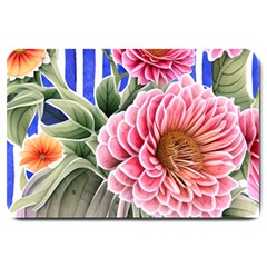 Choice Watercolor Flowers Large Doormat by GardenOfOphir