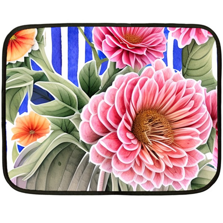 Choice Watercolor Flowers Fleece Blanket (Mini)