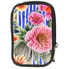 Choice Watercolor Flowers Compact Camera Leather Case by GardenOfOphir