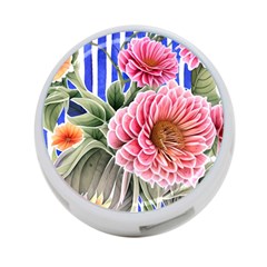 Choice Watercolor Flowers 4-port Usb Hub (two Sides) by GardenOfOphir