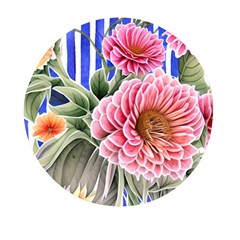 Choice Watercolor Flowers Mini Round Pill Box (pack Of 3) by GardenOfOphir