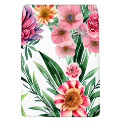 Chic Watercolor Flowers Removable Flap Cover (l) by GardenOfOphir