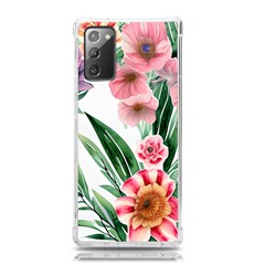 Chic Watercolor Flowers Samsung Galaxy Note 20 Tpu Uv Case by GardenOfOphir