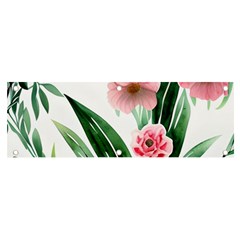 Chic Watercolor Flowers Banner And Sign 6  X 2  by GardenOfOphir