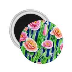 Dazzling Watercolor Flowers 2 25  Magnets by GardenOfOphir