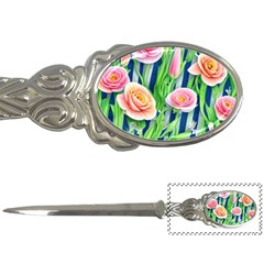 Dazzling Watercolor Flowers Letter Opener by GardenOfOphir