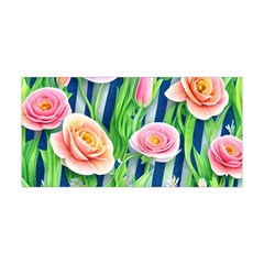 Dazzling Watercolor Flowers Yoga Headband by GardenOfOphir