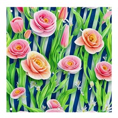 Dazzling Watercolor Flowers Banner And Sign 4  X 4  by GardenOfOphir