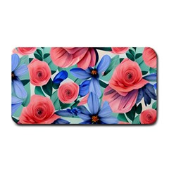 Classy Watercolor Flowers Medium Bar Mat by GardenOfOphir