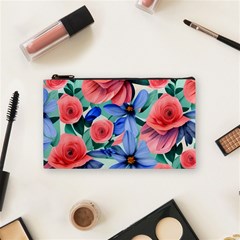 Classy Watercolor Flowers Cosmetic Bag (small) by GardenOfOphir