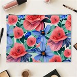 Classy Watercolor Flowers Cosmetic Bag (XL) Front