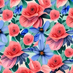 Classy Watercolor Flowers Play Mat (rectangle) by GardenOfOphir