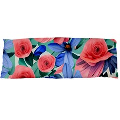 Classy Watercolor Flowers Body Pillow Case Dakimakura (two Sides) by GardenOfOphir