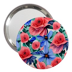 Classy Watercolor Flowers 3  Handbag Mirrors by GardenOfOphir