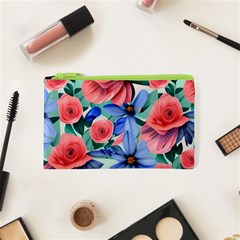 Classy Watercolor Flowers Cosmetic Bag (xs) by GardenOfOphir