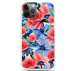 Classy Watercolor Flowers Iphone 12 Pro Max Tpu Uv Print Case by GardenOfOphir