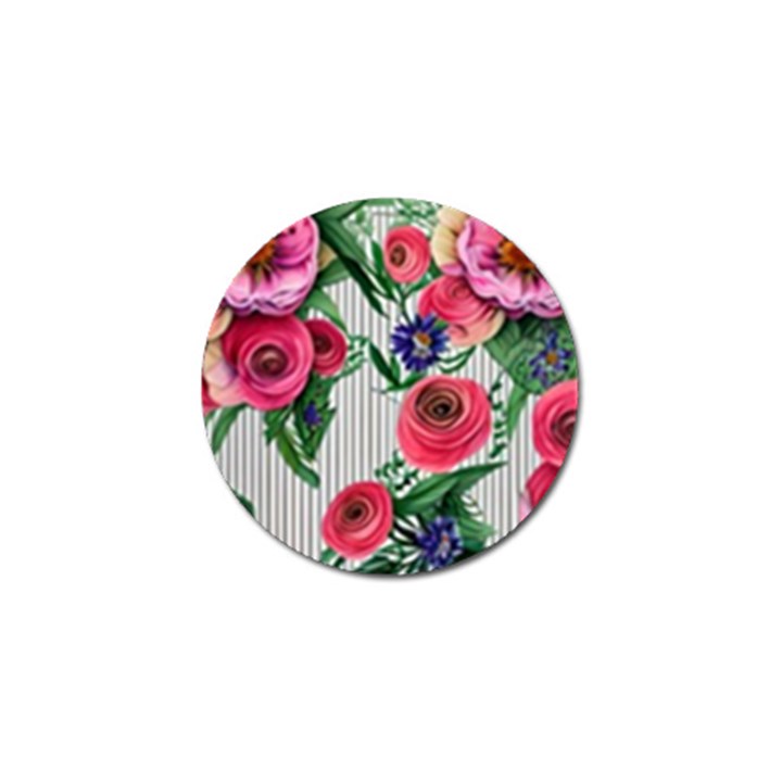 Cheerful Watercolor Flowers Golf Ball Marker (10 pack)