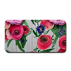 Cheerful Watercolor Flowers Medium Bar Mat by GardenOfOphir