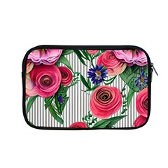 Cheerful Watercolor Flowers Apple Macbook Pro 13  Zipper Case by GardenOfOphir