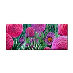 Charming Watercolor Flowers Hand Towel by GardenOfOphir