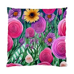 Charming Watercolor Flowers Standard Cushion Case (two Sides) by GardenOfOphir