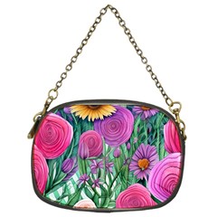 Charming Watercolor Flowers Chain Purse (two Sides) by GardenOfOphir