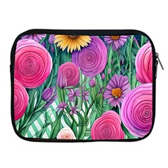 Charming Watercolor Flowers Apple Ipad 2/3/4 Zipper Cases by GardenOfOphir