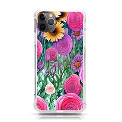 Charming Watercolor Flowers Iphone 11 Pro Max 6 5 Inch Tpu Uv Print Case by GardenOfOphir