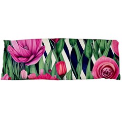 Classy Botanicals – Watercolor Flowers Botanical Body Pillow Case (dakimakura) by GardenOfOphir