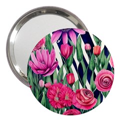 Classy Botanicals – Watercolor Flowers Botanical 3  Handbag Mirrors by GardenOfOphir