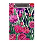 Classy Botanicals – Watercolor Flowers Botanical A5 Acrylic Clipboard Front