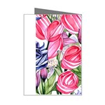 Charming Foliage – Watercolor Flowers Botanical Mini Greeting Card Right