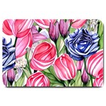 Charming Foliage – Watercolor Flowers Botanical Large Doormat 30 x20  Door Mat