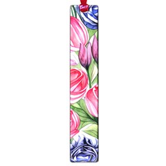 Charming Foliage – Watercolor Flowers Botanical Large Book Marks by GardenOfOphir