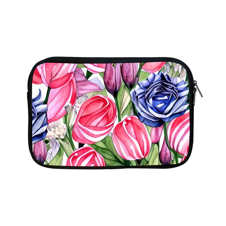 Charming Foliage – Watercolor Flowers Botanical Apple iPad Mini Zipper Cases