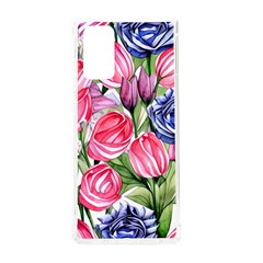 Charming Foliage – Watercolor Flowers Botanical Samsung Galaxy Note 20 Tpu Uv Case by GardenOfOphir