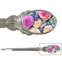 County Charm – Watercolor Flowers Botanical Letter Opener by GardenOfOphir