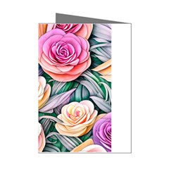 County Charm – Watercolor Flowers Botanical Mini Greeting Cards (pkg Of 8) by GardenOfOphir