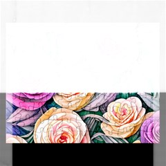 County Charm – Watercolor Flowers Botanical Rectangular Jigsaw Puzzl by GardenOfOphir