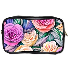 County Charm – Watercolor Flowers Botanical Toiletries Bag (one Side) by GardenOfOphir