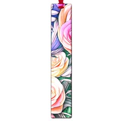 County Charm – Watercolor Flowers Botanical Large Book Marks by GardenOfOphir