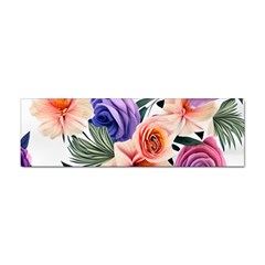 Country-chic Watercolor Flowers Sticker (bumper) by GardenOfOphir